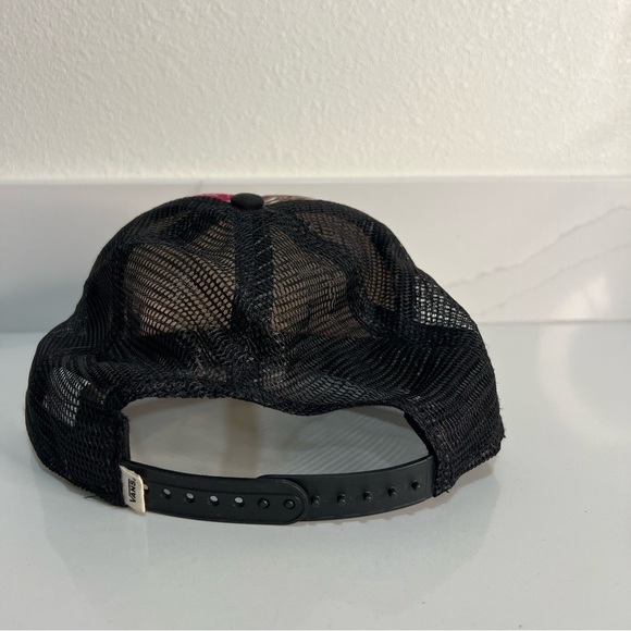 Vans Off The Wall Womens Tropical Hibiscus Floral Print Adjustable Trucker Hat - Picture 9 of 10